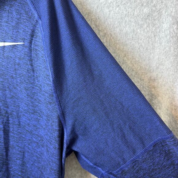 Nike Element Running Pullover Mens XXL Dri-Fit Blue Reflective Long Sleeve - Picture 10 of 14